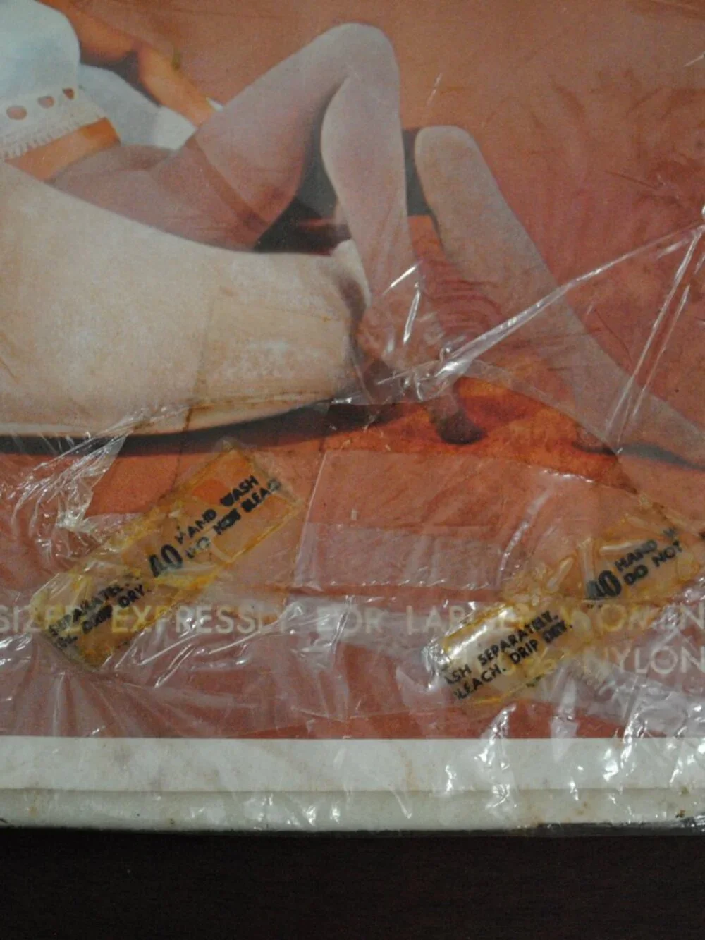 Vintage Extra Width White Panty Hose Plus Size 2X 1960s-70s Sealed NOS